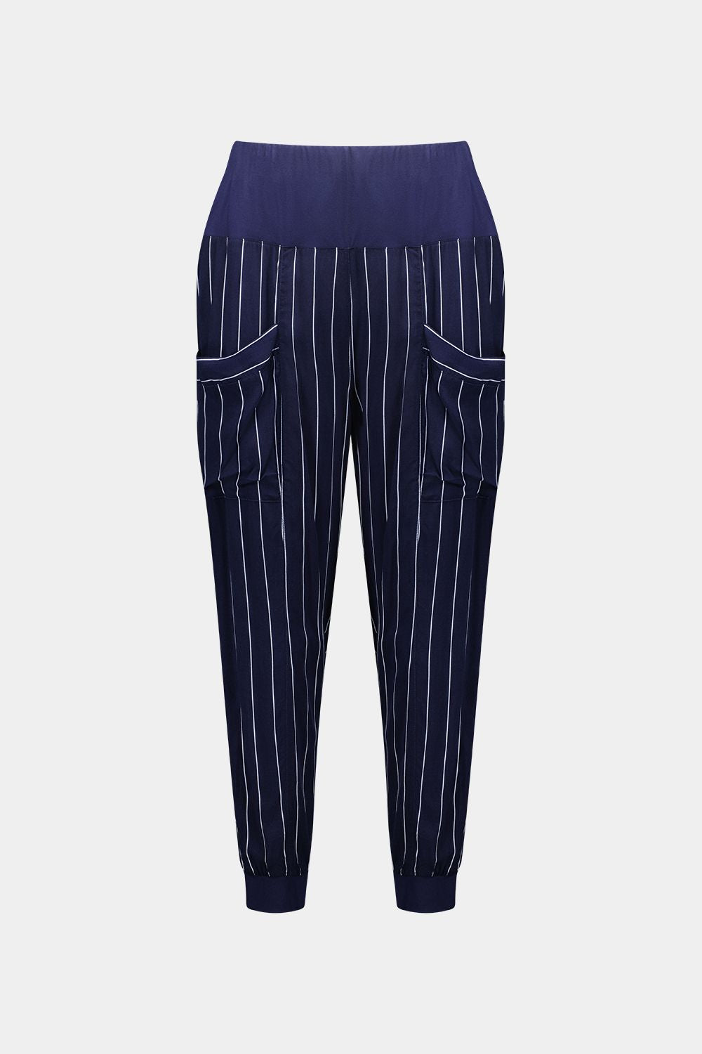 Harem Pant - Navy Stripe