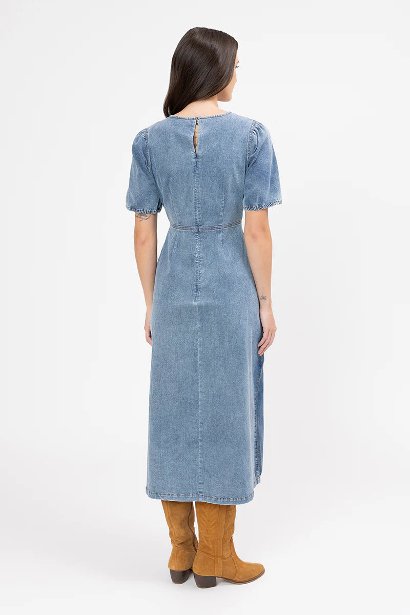 Maya Dress - Washed Blue
