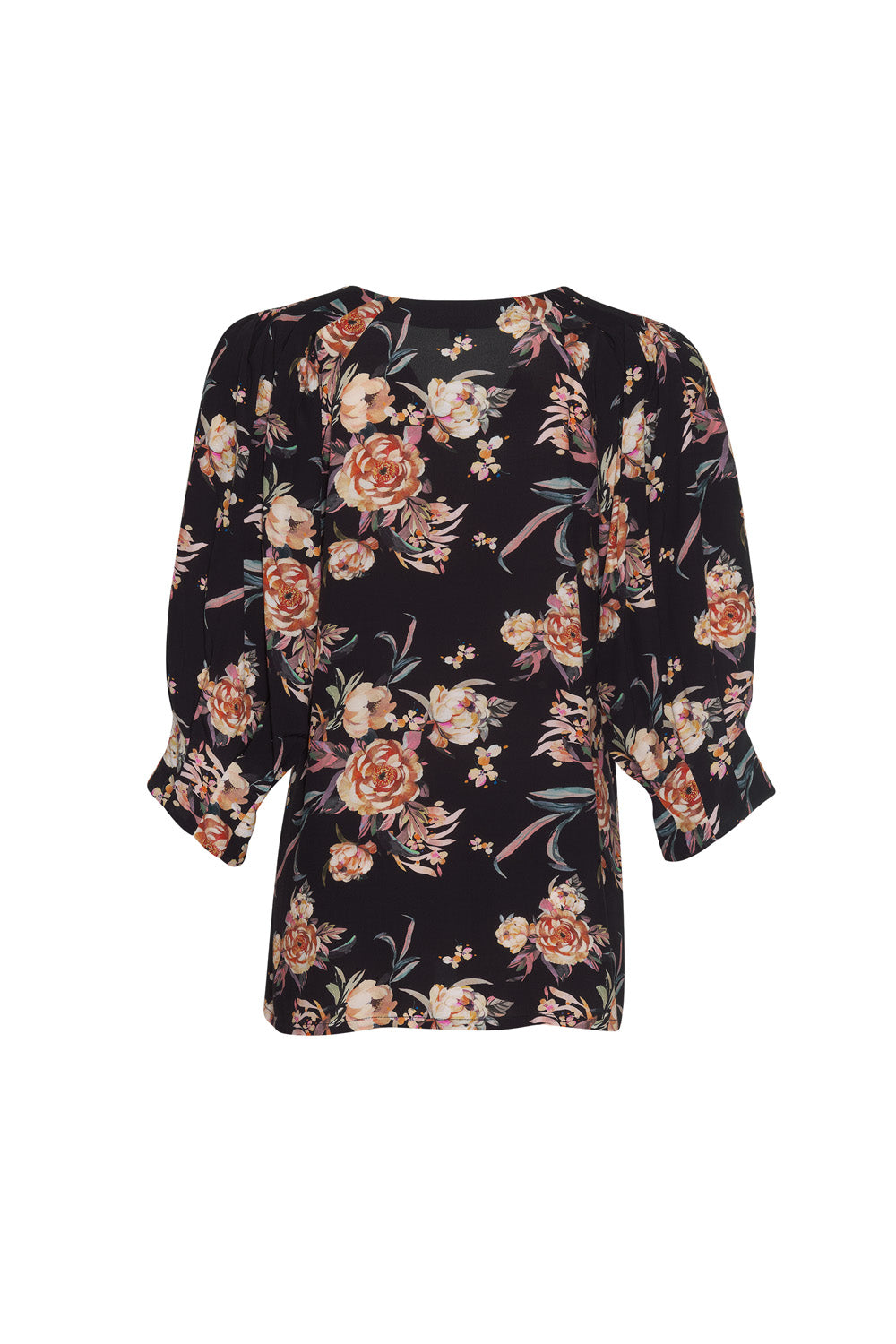 Peony Princess Top - Black Multi