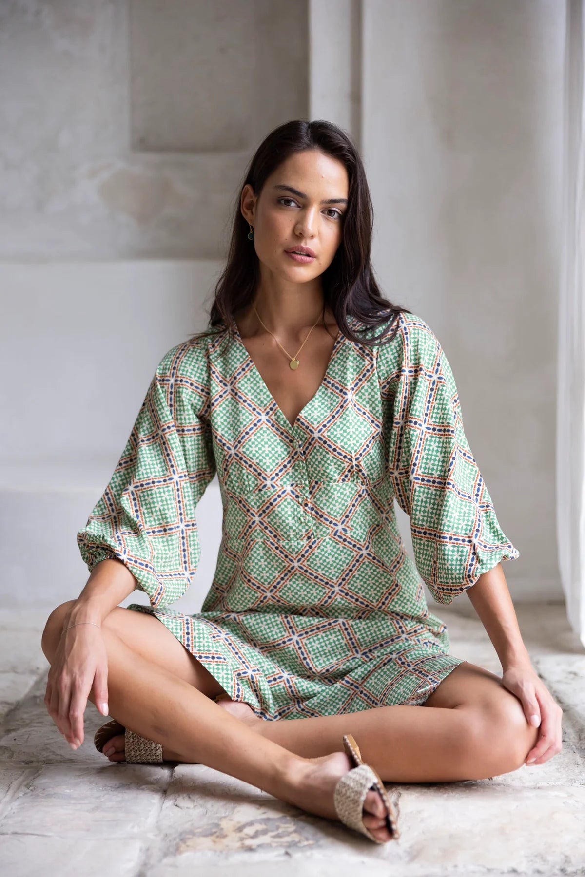 Marrakesh Midi Dress - Marra Print