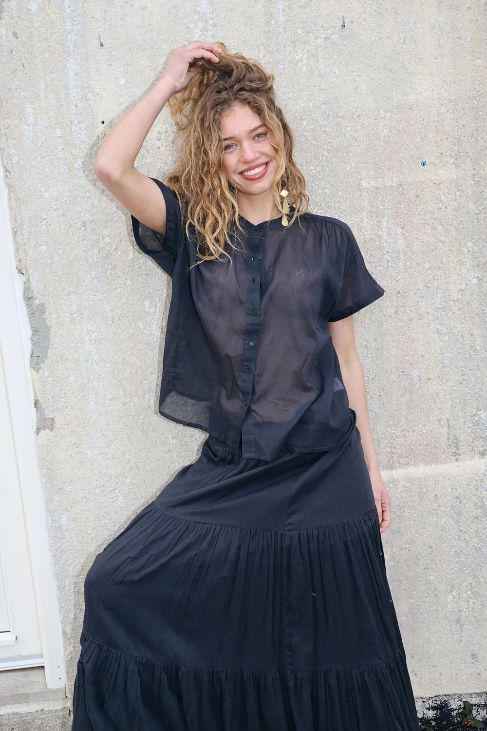 Mya Shirt - Washed Black
