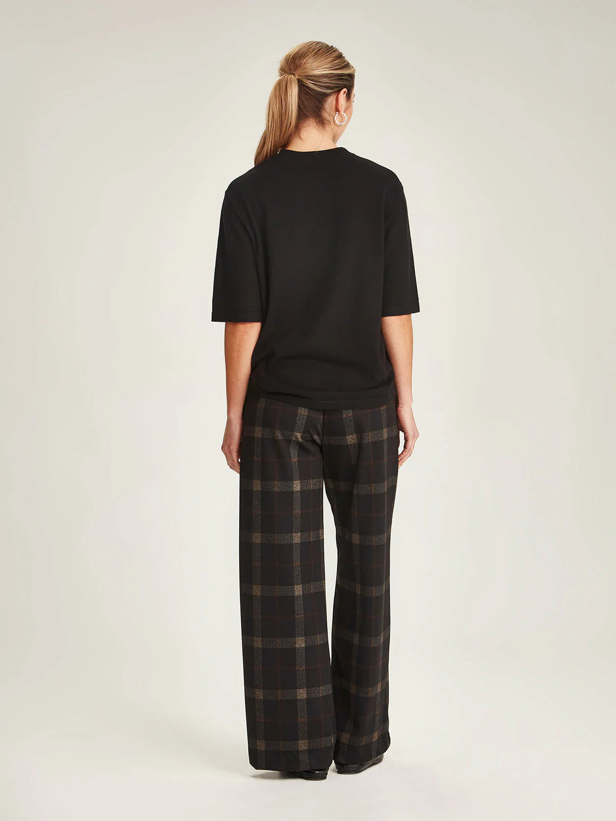 Kelsey Check Pant - Black Check