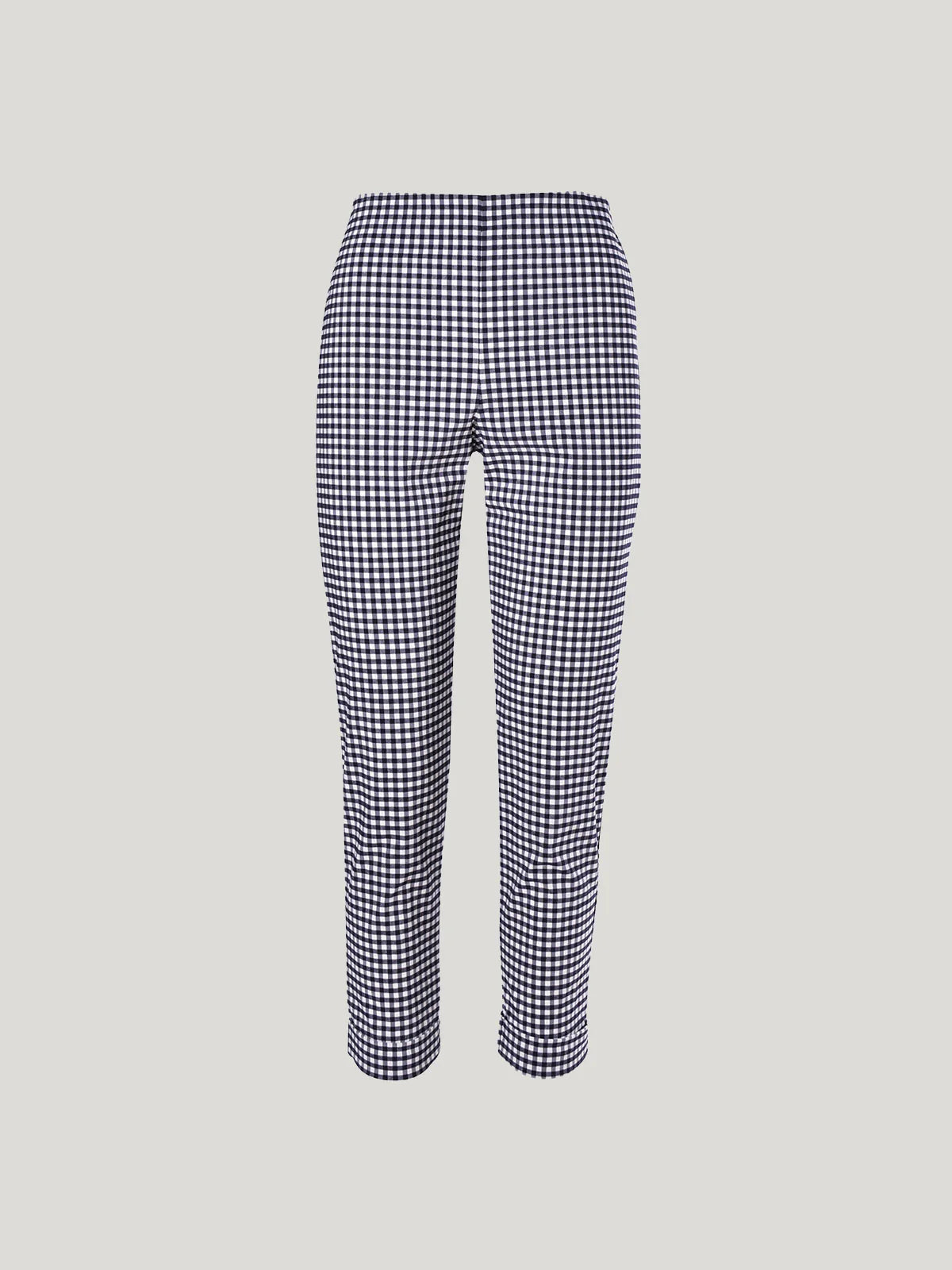 Gingham Cuffed Hepburn - Navy