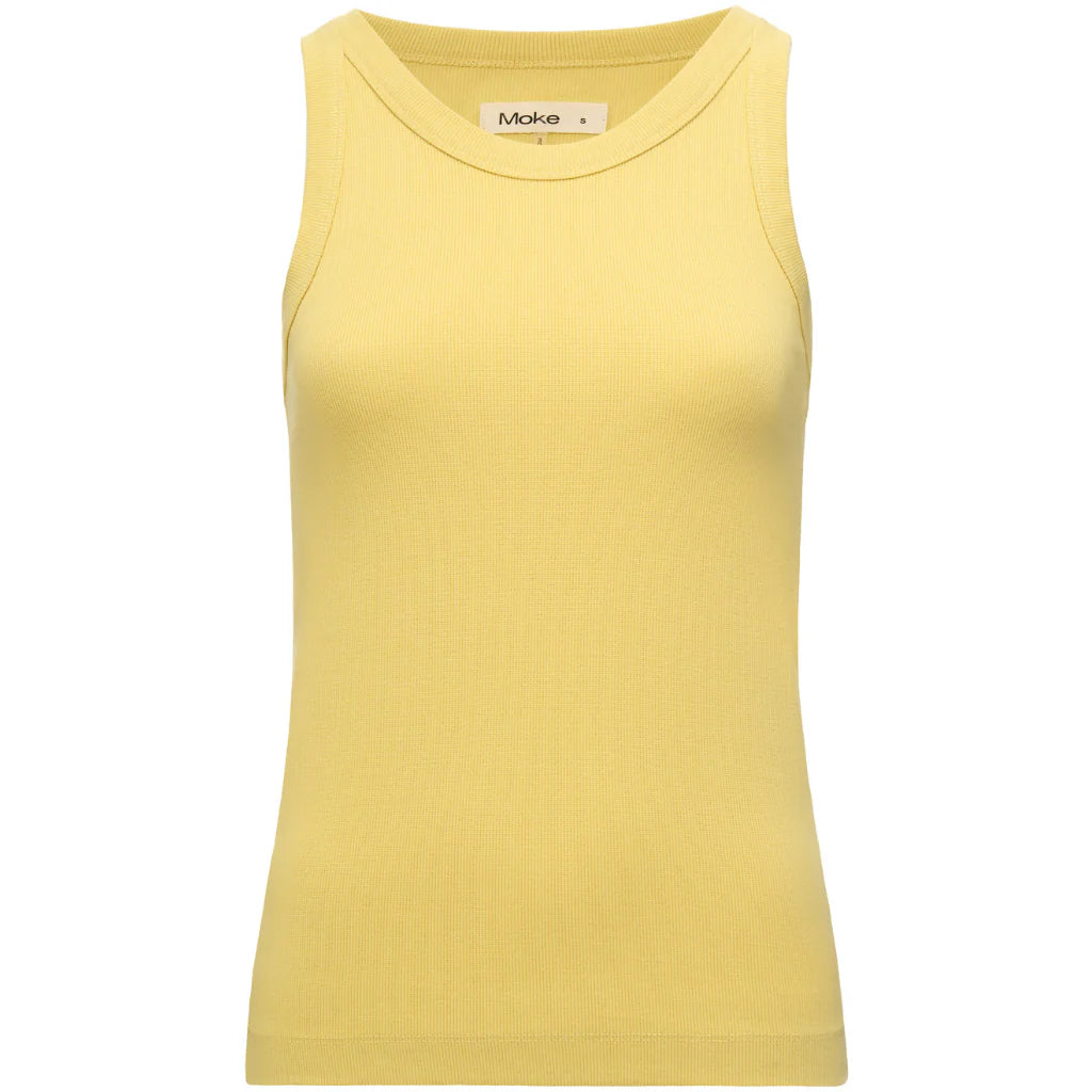 Ede Cotton Rib Tank - Lemongrass