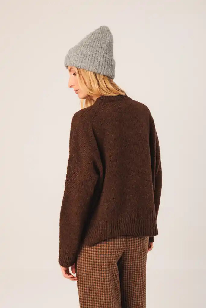 Chocolate Knit Pullover