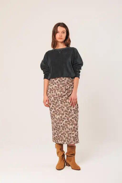 Pleat Skirt - Beige