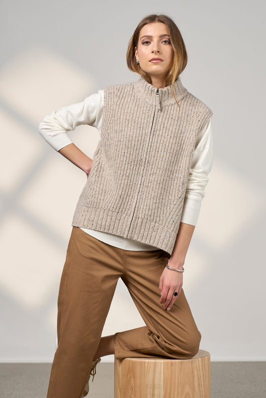 Campfire Vest - Pumice Fleck