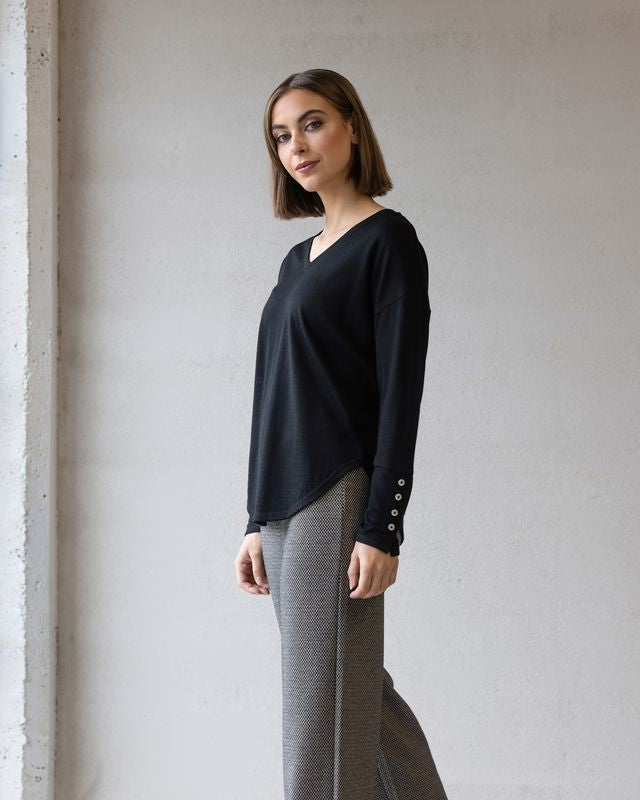 Veni Merino Top - Black