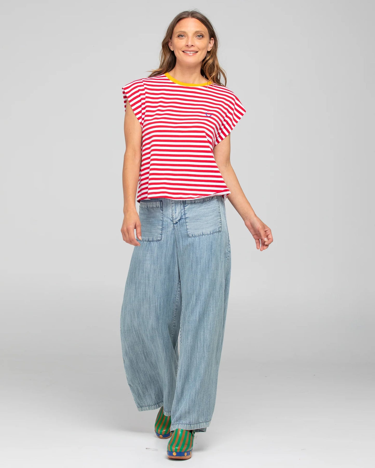 Bellissimo Tee - Red Stripe