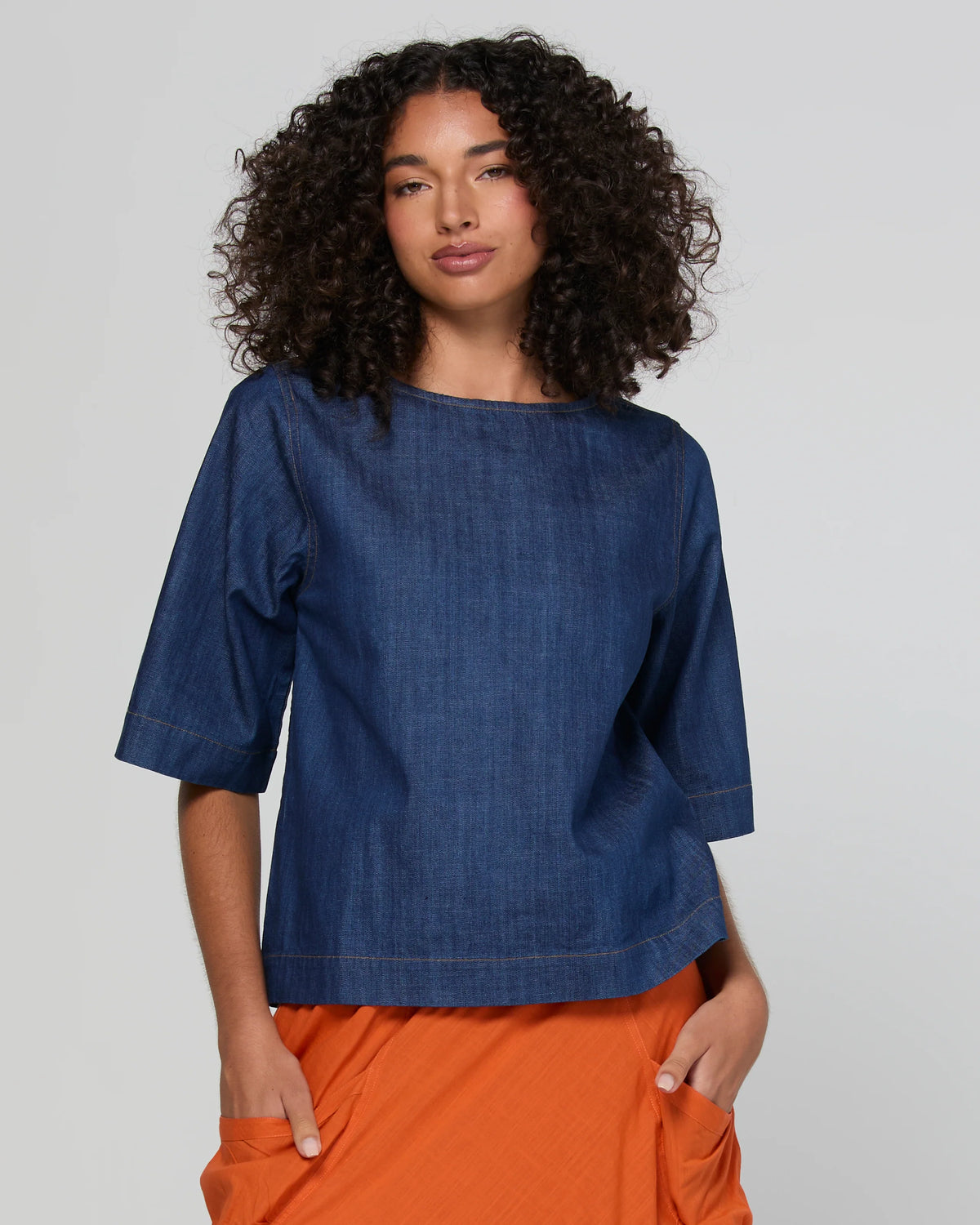 Fumiko Tee - Dark Denim