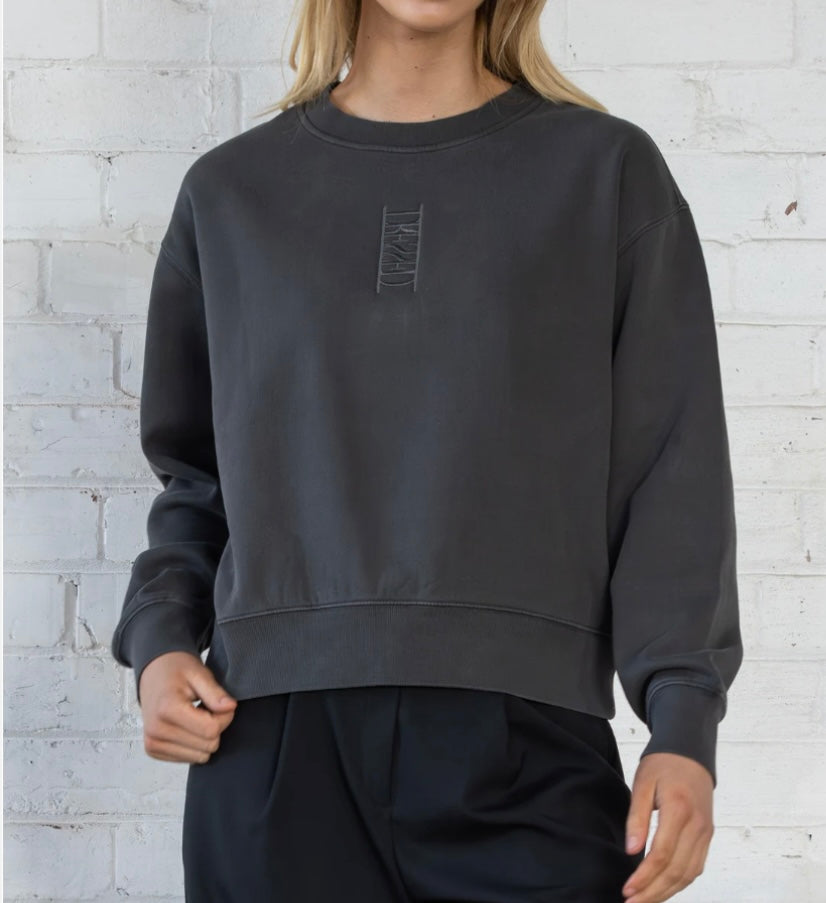 Column Sweatshirt - Charcoal