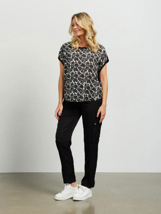 Tatum Top - Rousseau/Black