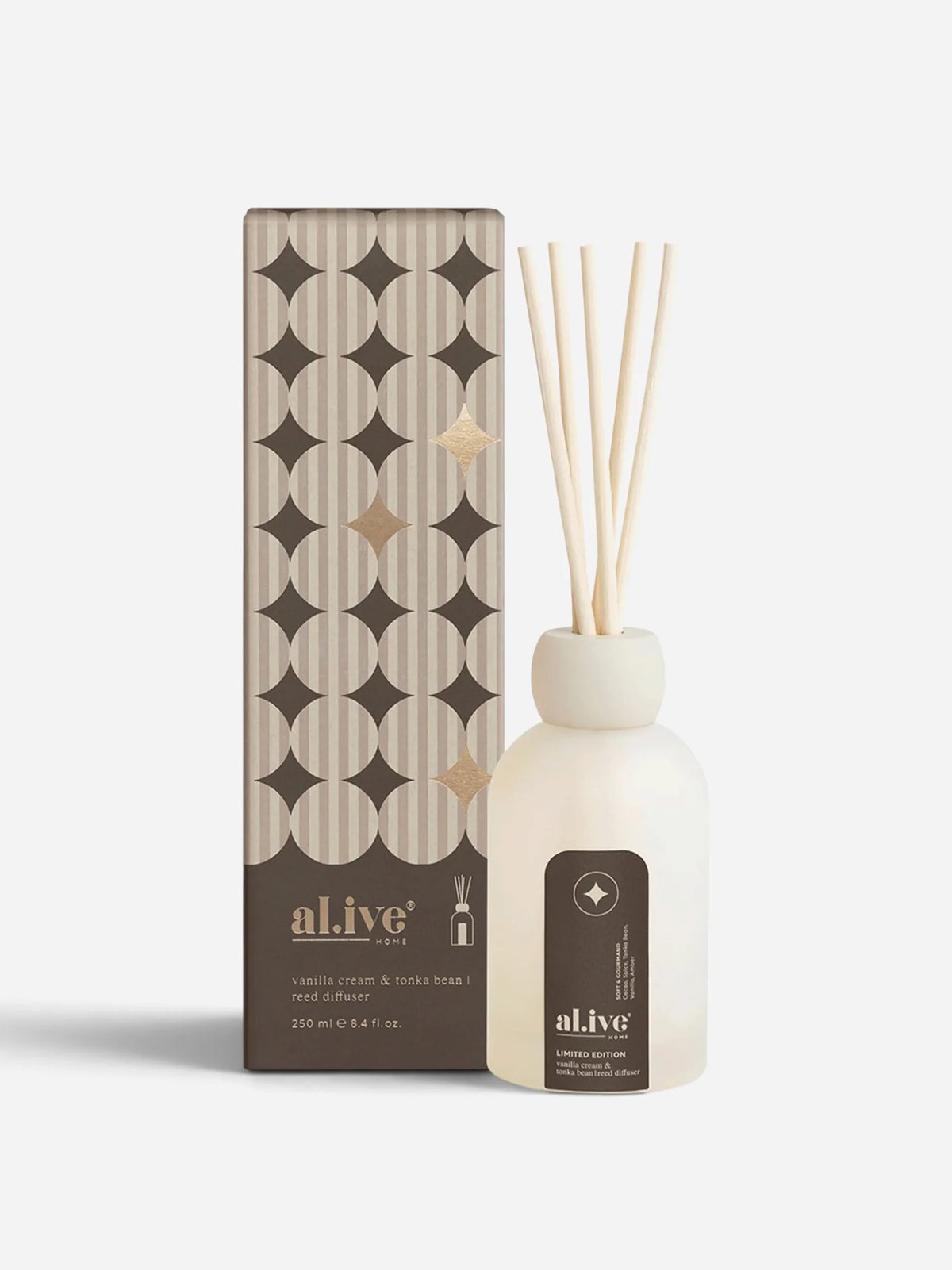 al.ive - Reed Diffuser - Vanilla Cream & Tonka Cream