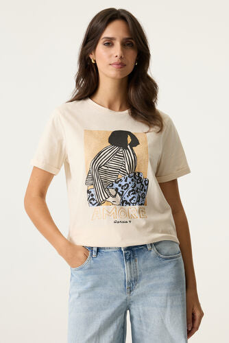 Garcia Print Tee - Whitecap