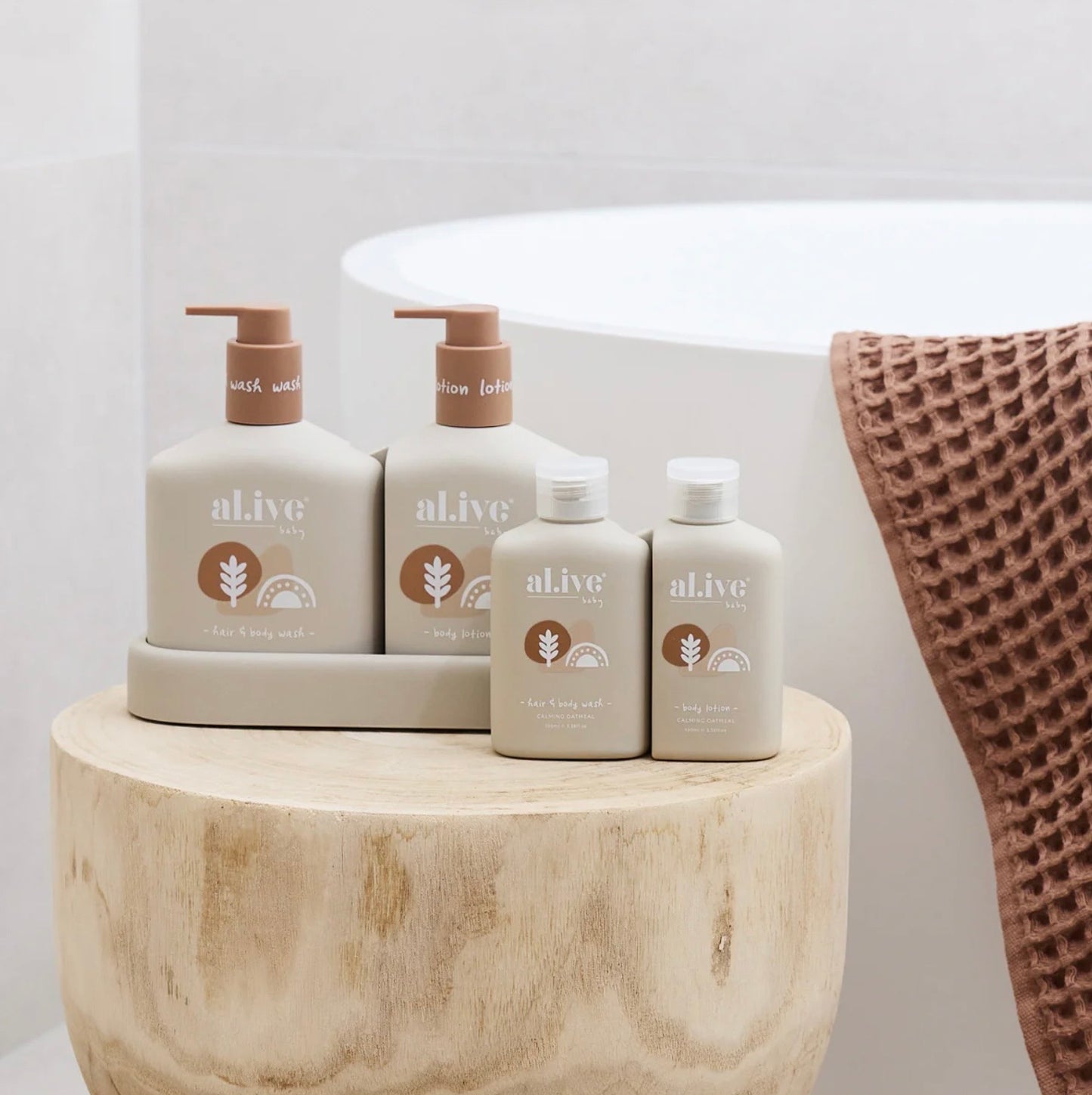 al.ive Little Traveller - Wash & Lotion Travel Set