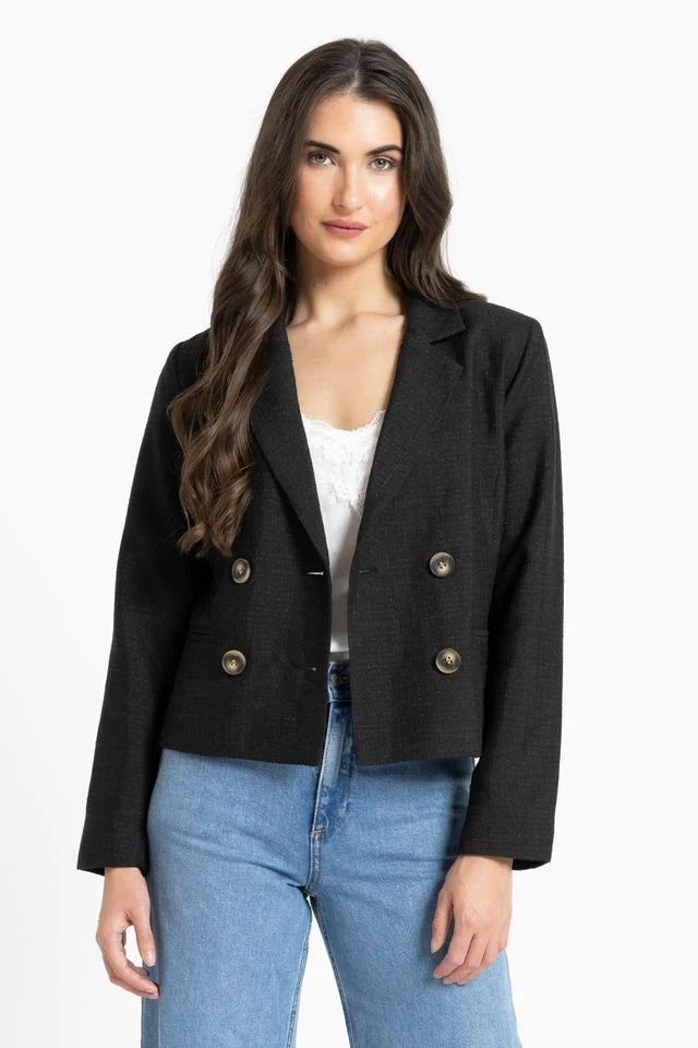 Audrey Blazer - Black Shimmer