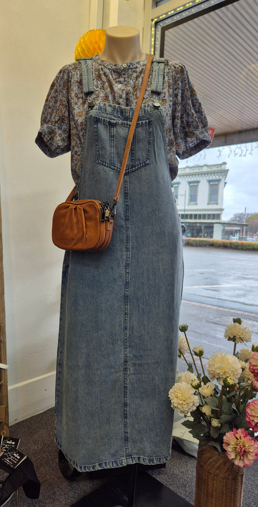 Evelyn Overall Skirt - Denim