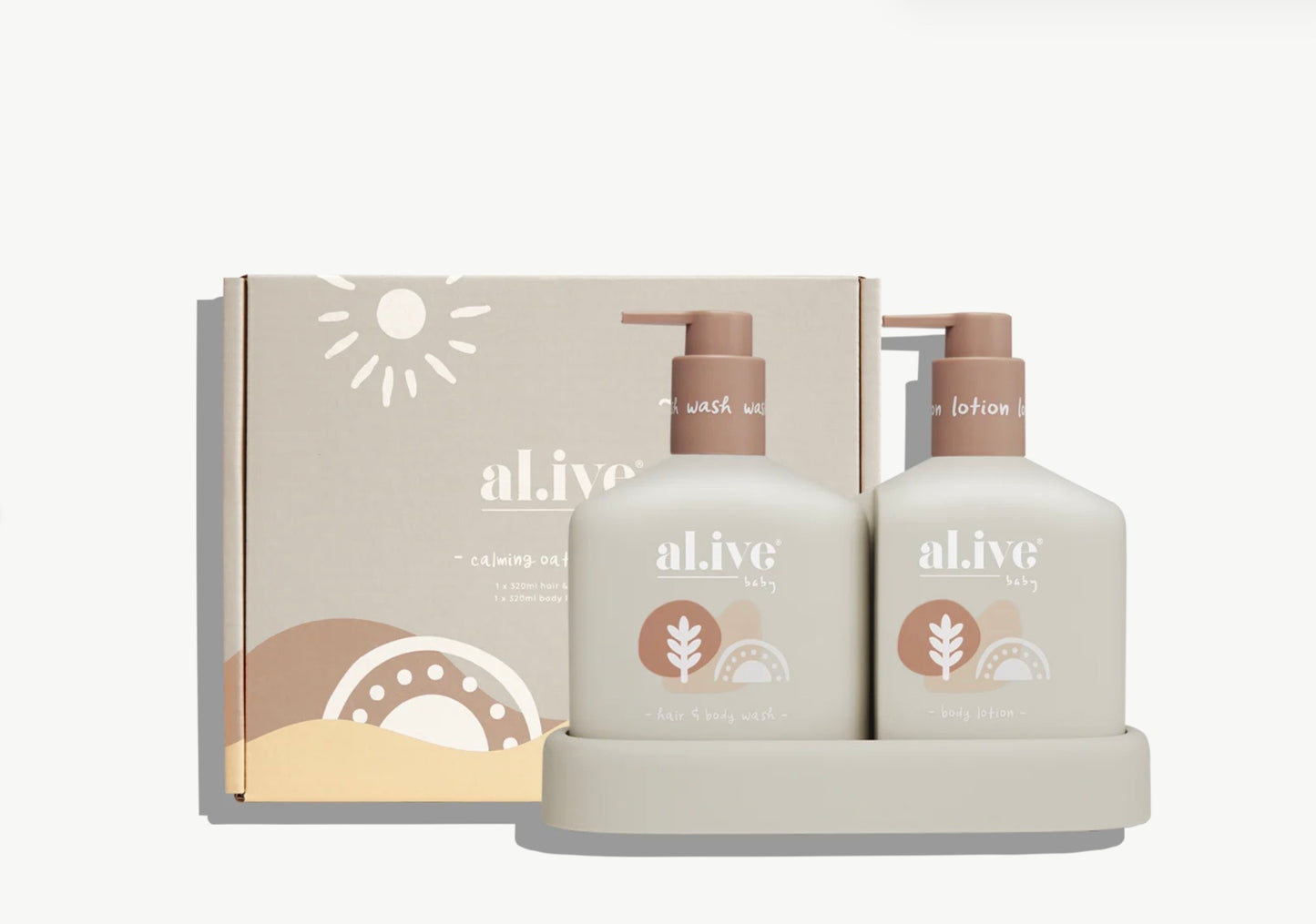 al.ive Baby Hair & Body Duo - Calming Oatmeal
