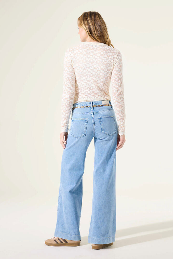 Lace Round Neck - Ecru