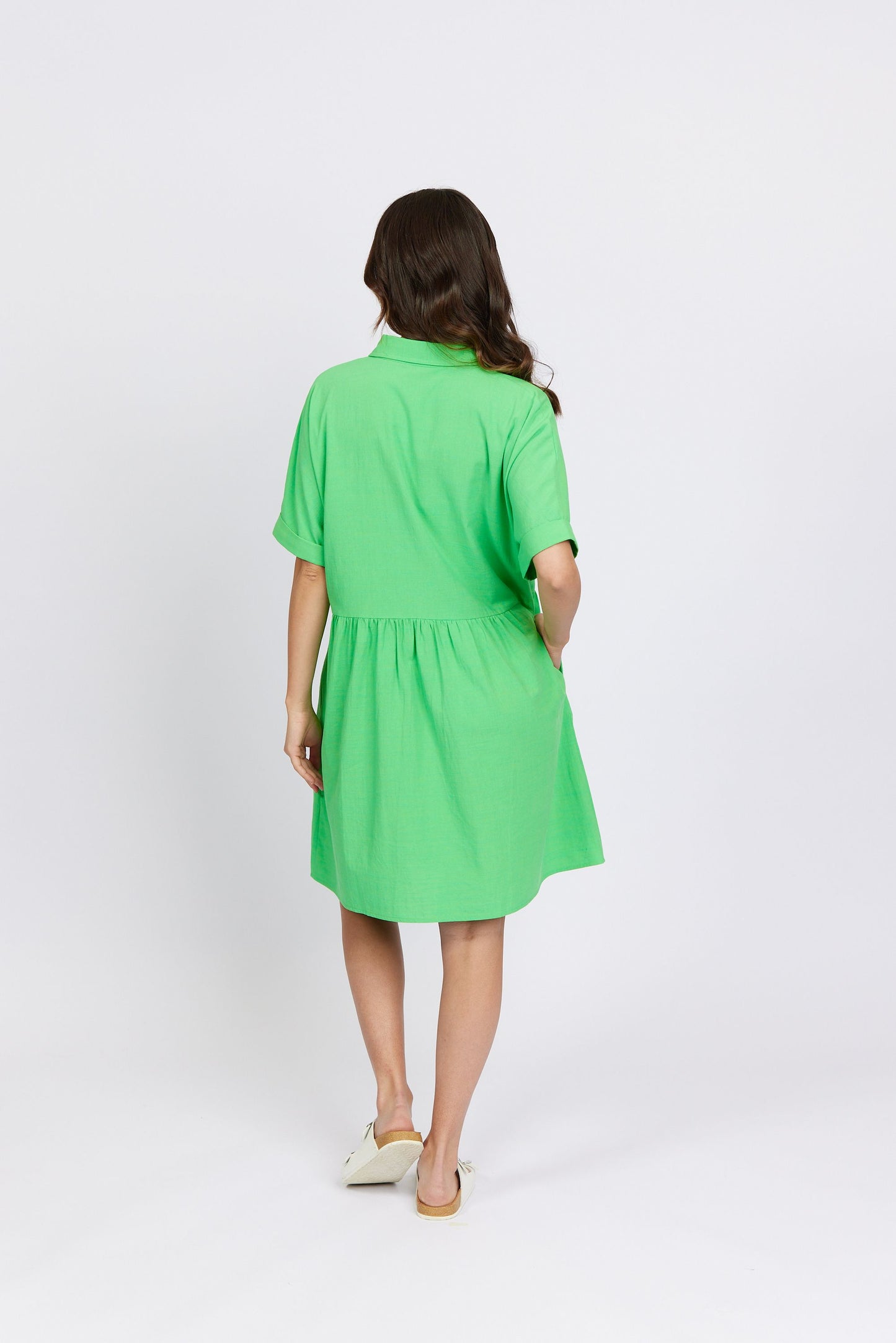 Cocoon Dress - Apple