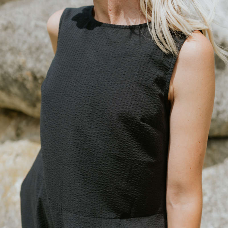 Anna Women’s Drop Waist Dress - Black