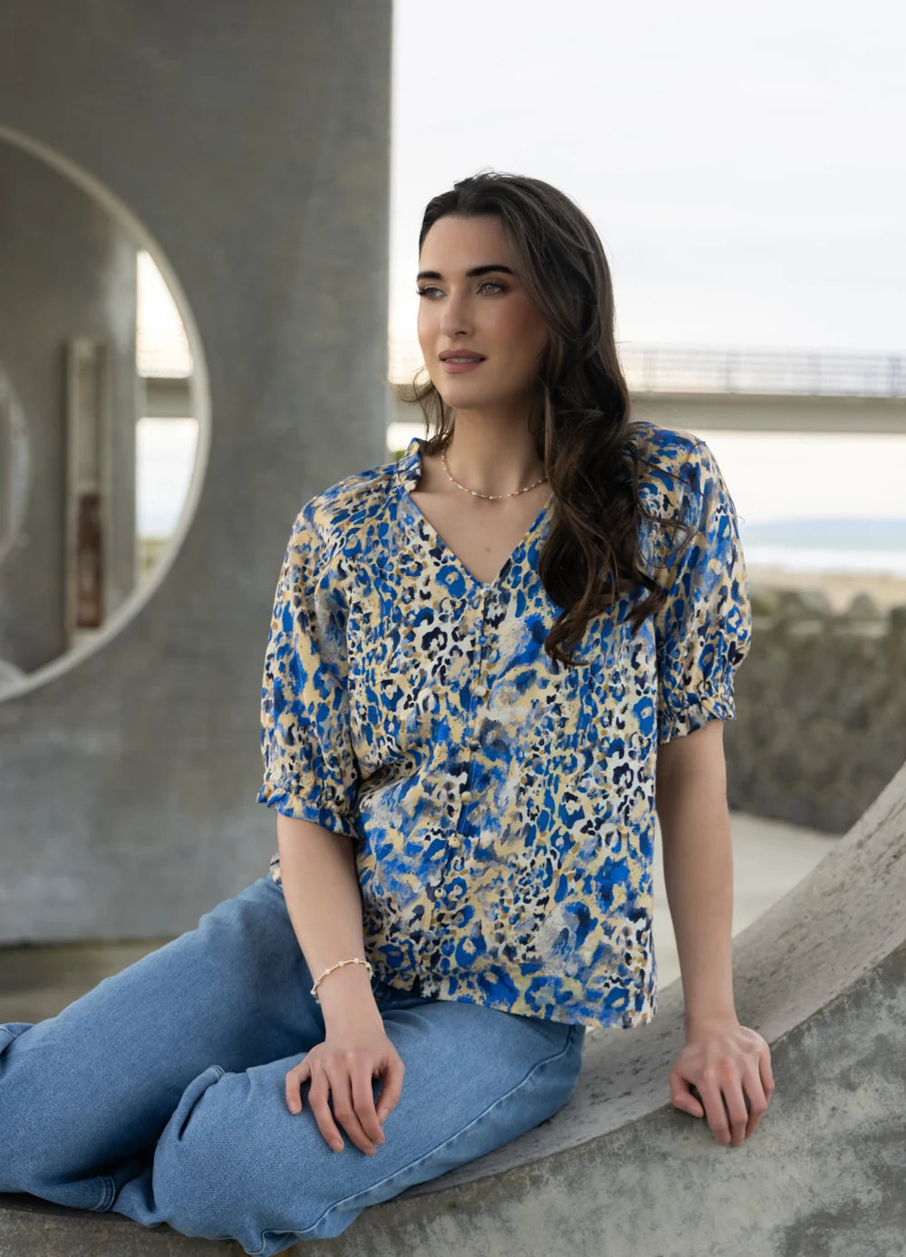 Essence Top - Royal Print