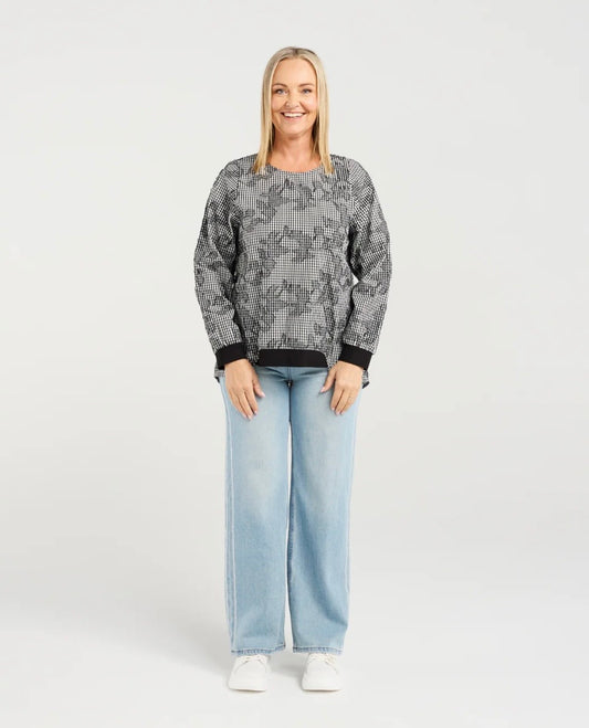 Havana Top - Floral Check