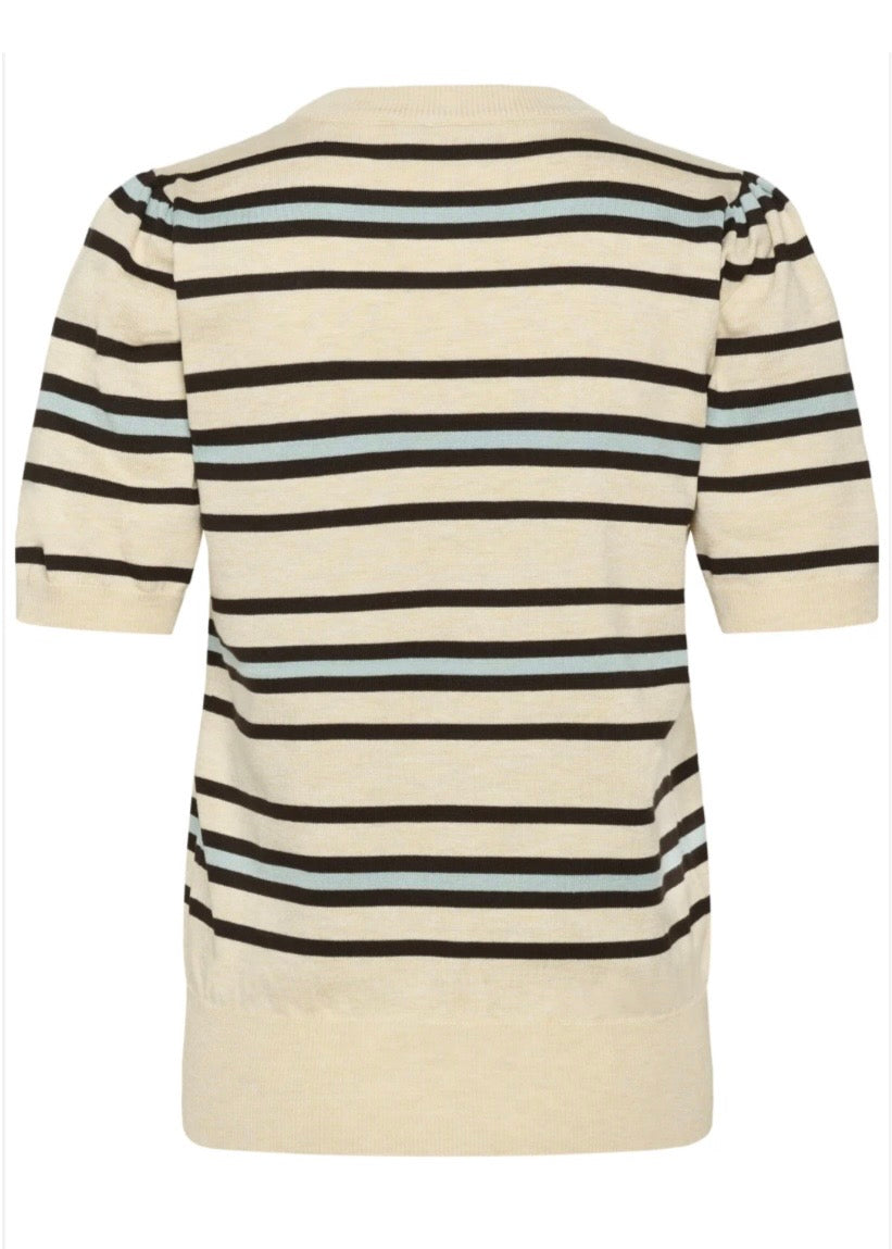 Pila Pullover - Brown Rice Stripe