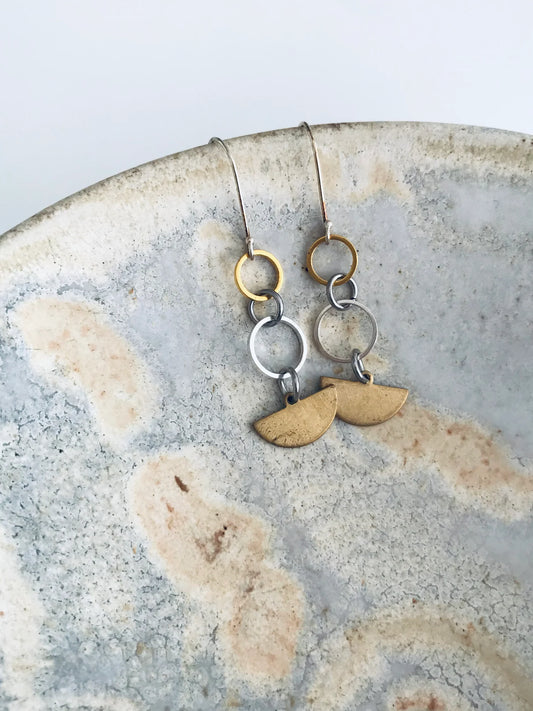 Double Circle Earrings