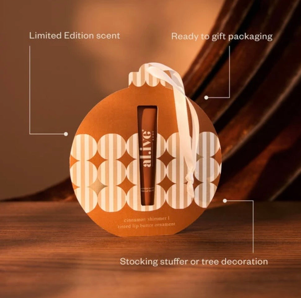al.ive - Tinted Lip Butter Ornament- Cinnamon & Citrus