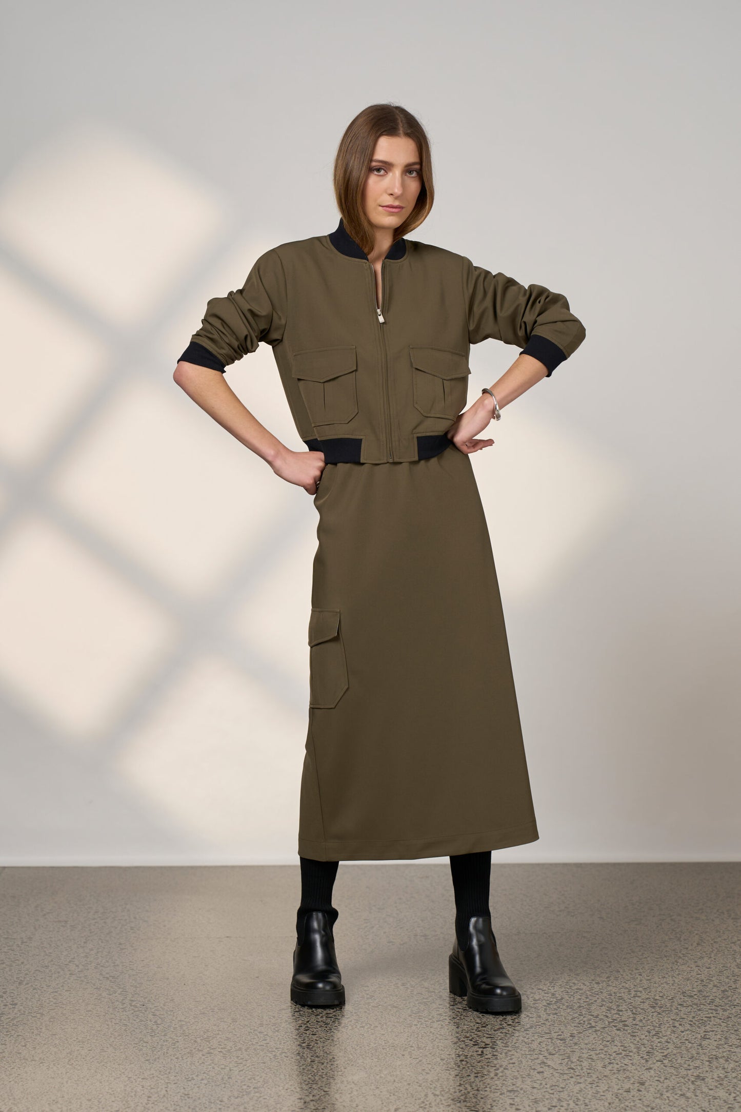 Cavalry Skirt - Khaki
