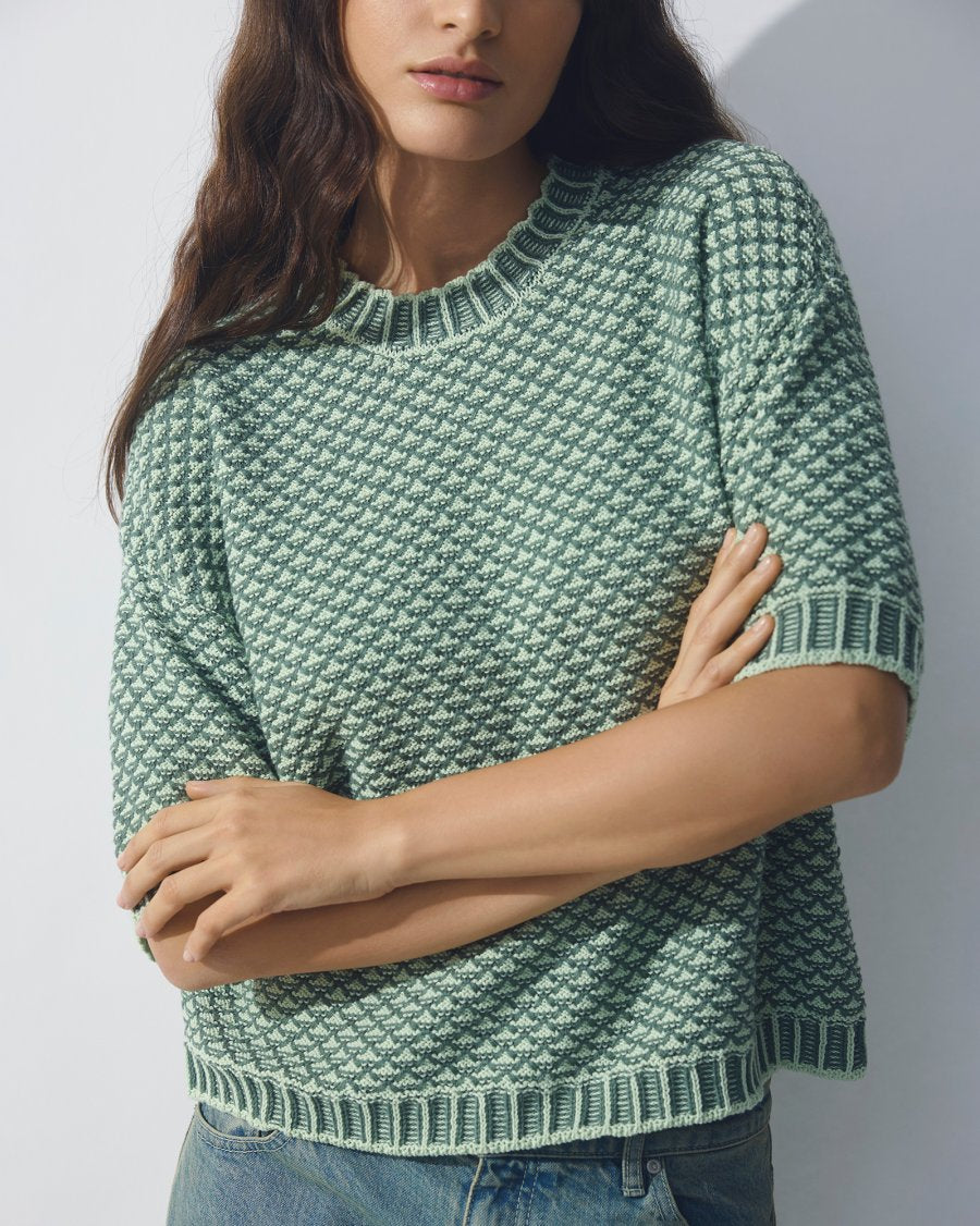 Catina Pilla 2/4 Pullover - Bok Choy/Wreath