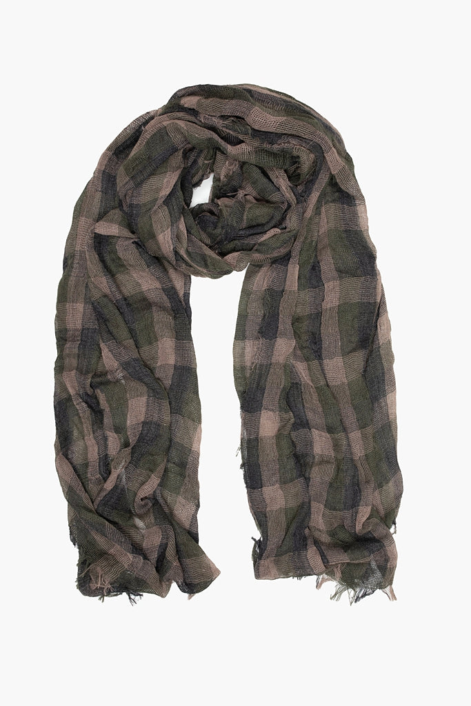 Jackson Check Scarf - Pine