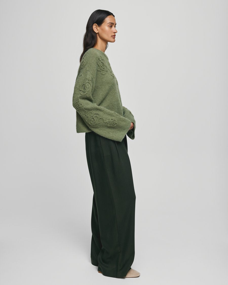 Miabelle Hope Pullover - Olivine/Flower