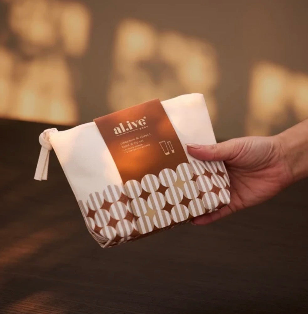 al.ive - Hand & Lip Set - Cinnamon & Citrus