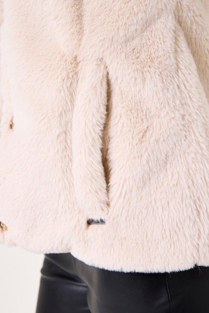 Faux Fur Gilet - Neutral Blonde