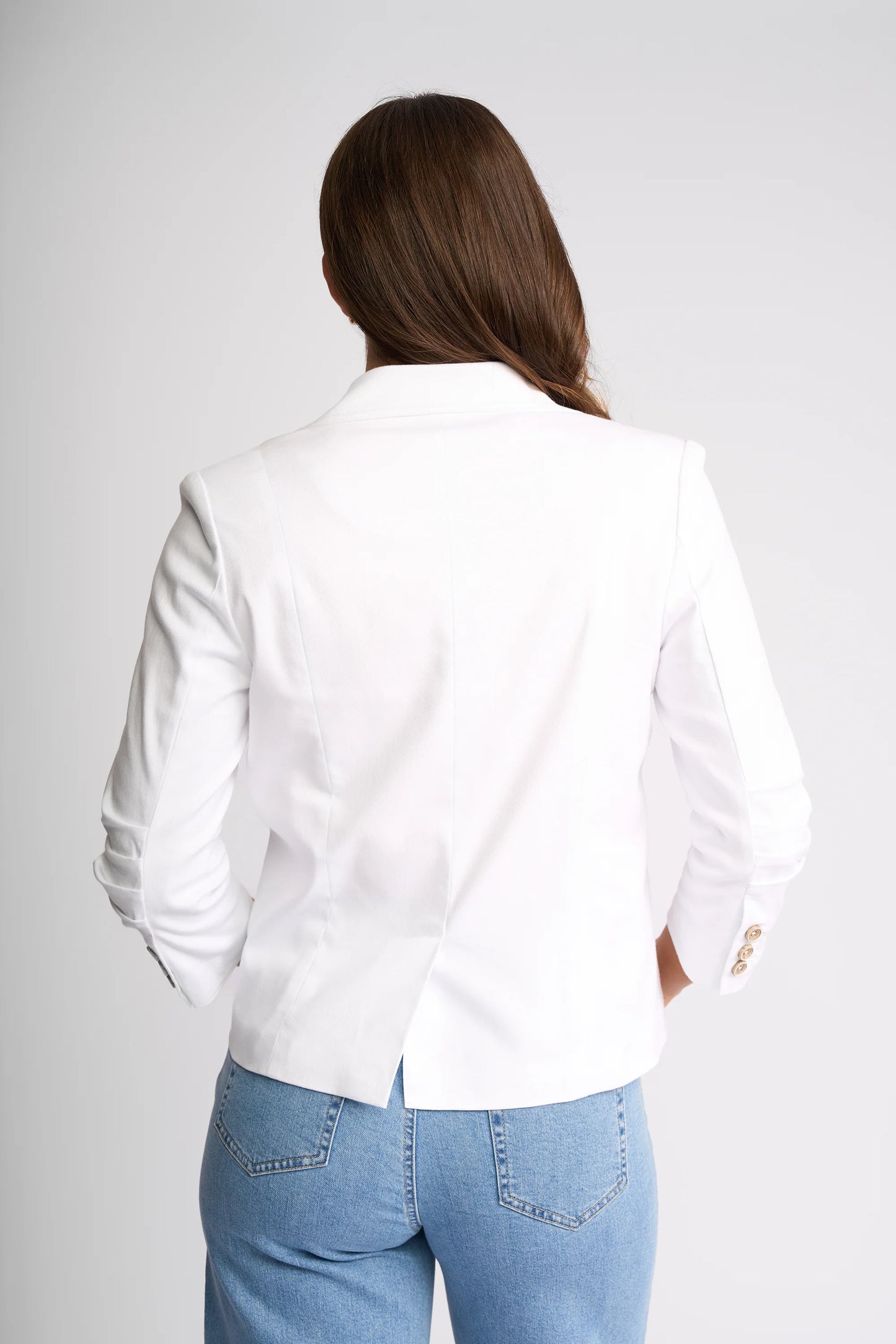 World Blazer - White Denim