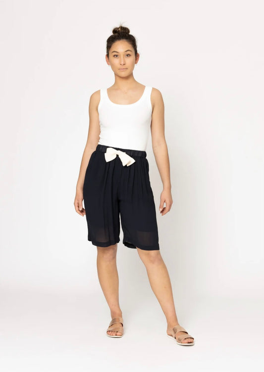 Ford Shorts - Viscose - Navy