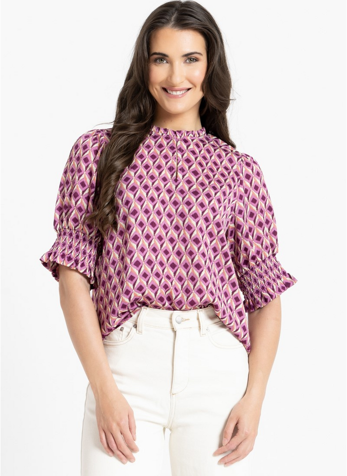 Movement Blouse - Magnolia Punch