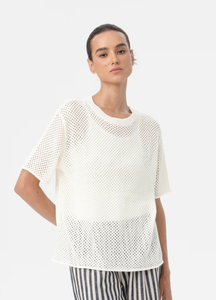 Boyfriend Top - Cream