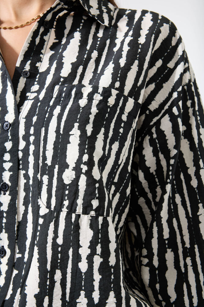 Black Print Shirt