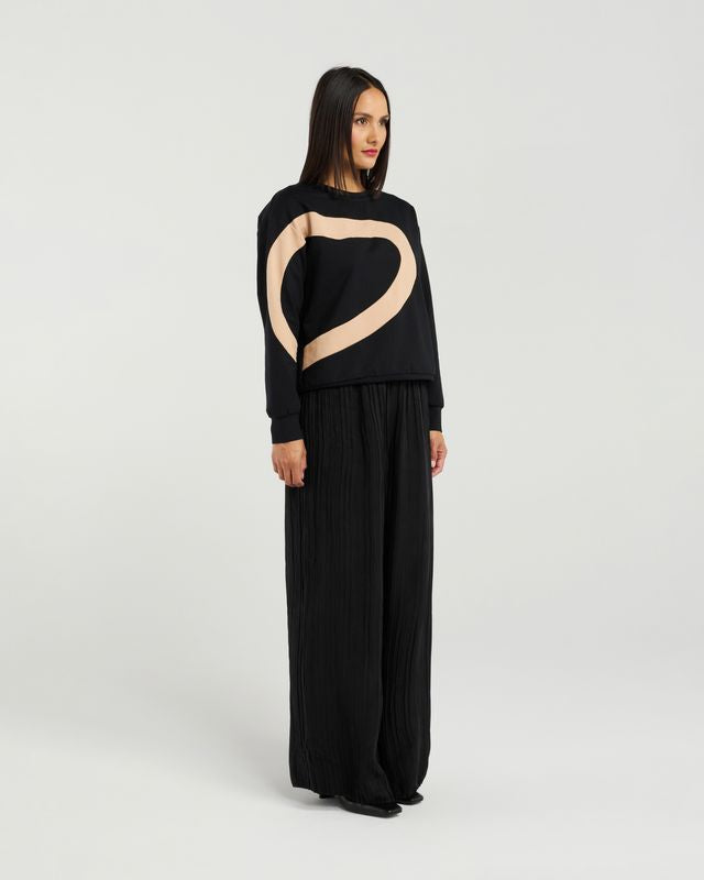 Amari Top - Black & Biscuit