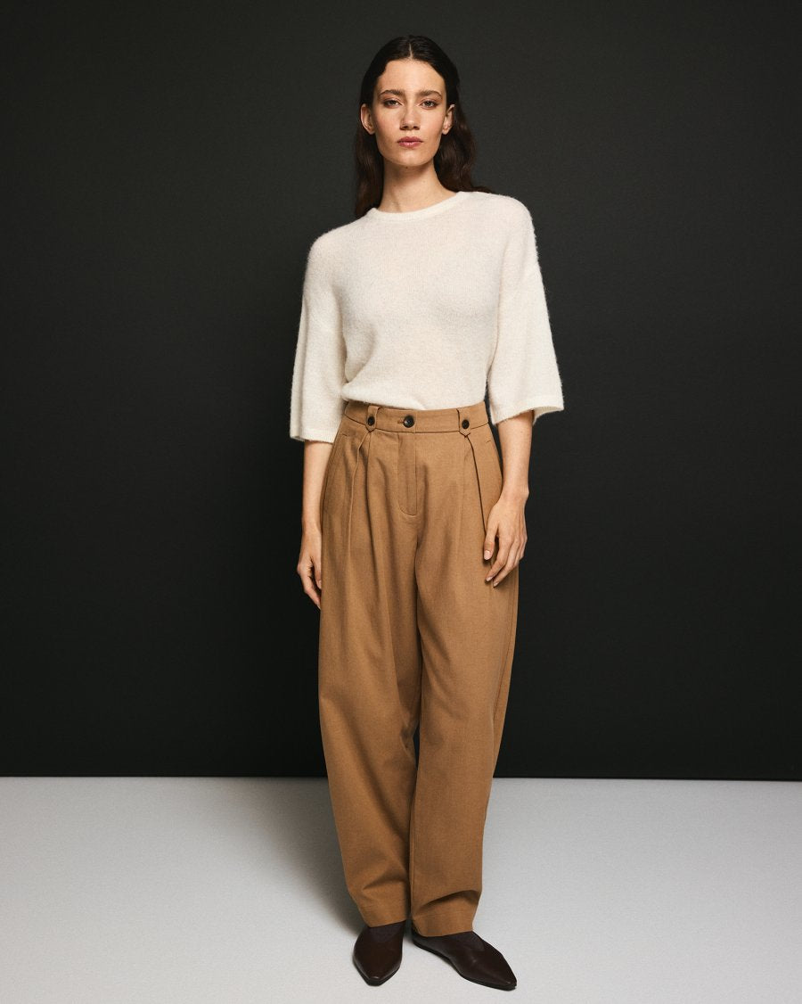 Gweneth Waisted Pants - Toasted Coconut