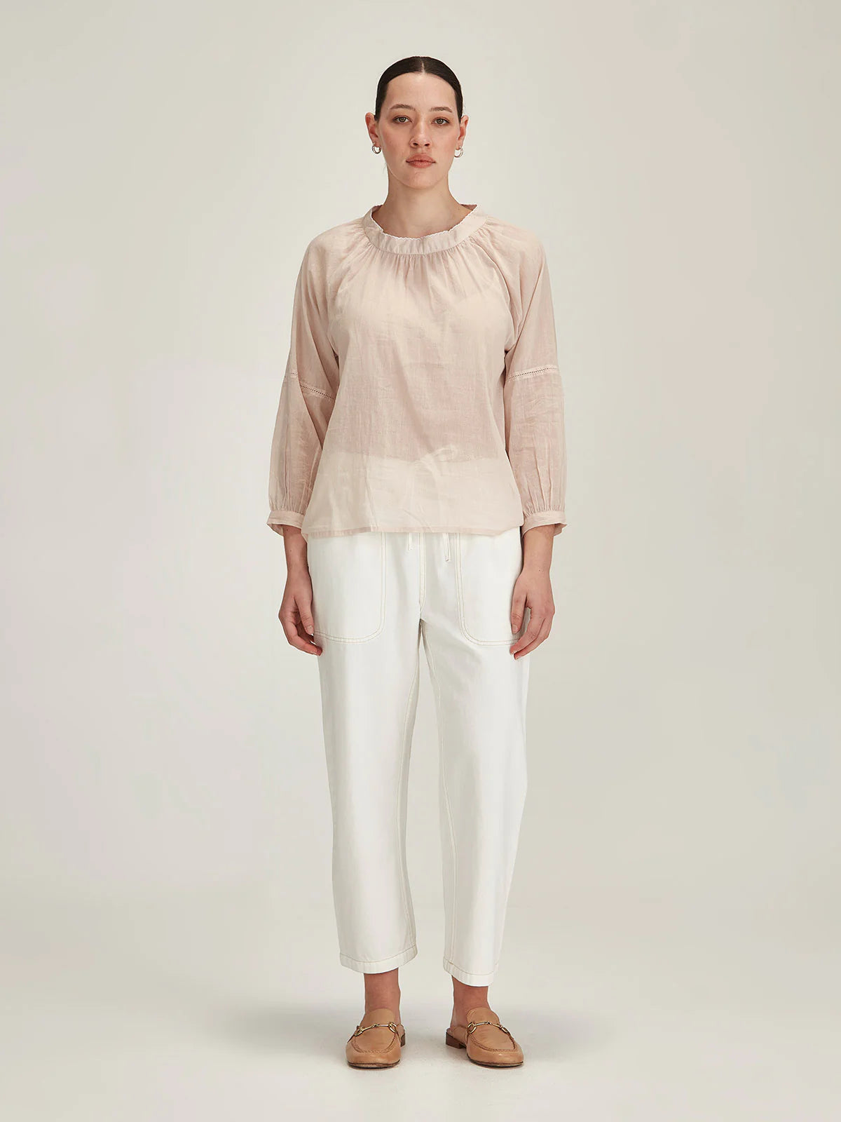 Hana Embroidered Top - Perla