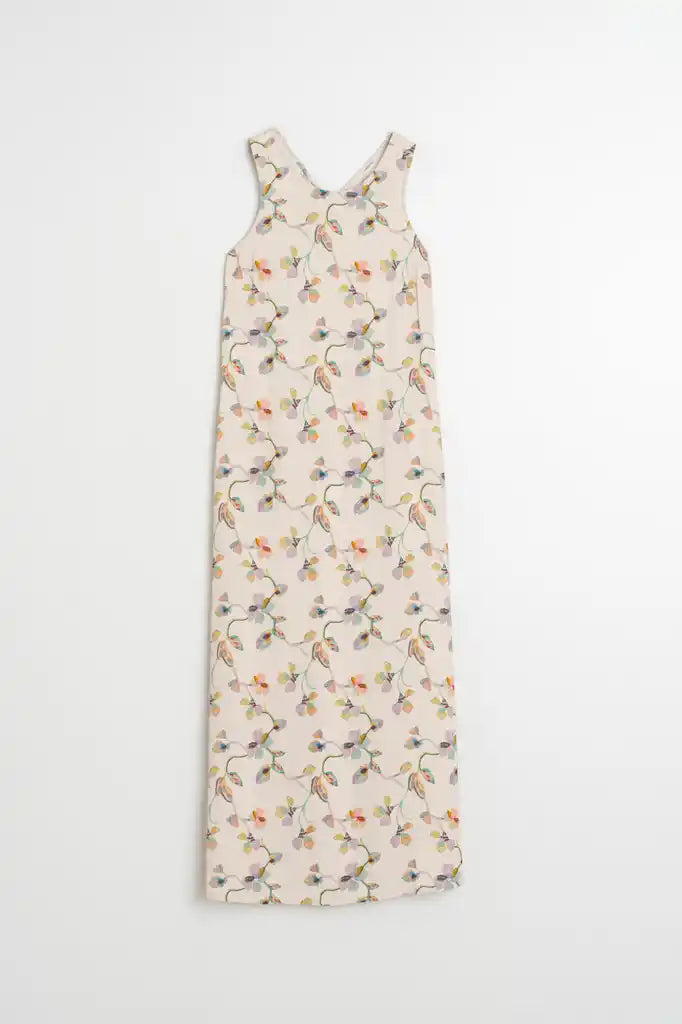 Crossover Floral Maxi Dress