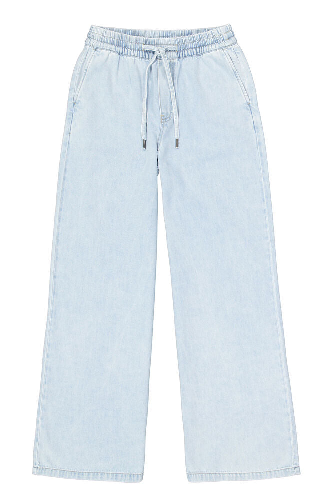 Wide Denim Pants - Light Used