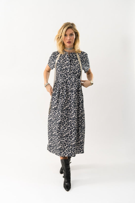 Aliya Maxi Dress - Leopard Print