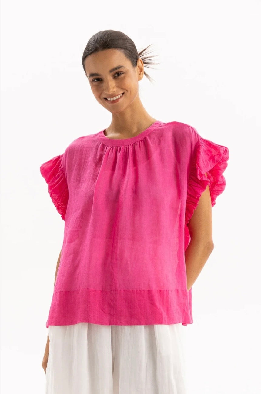 Delia Top - Hot Pink