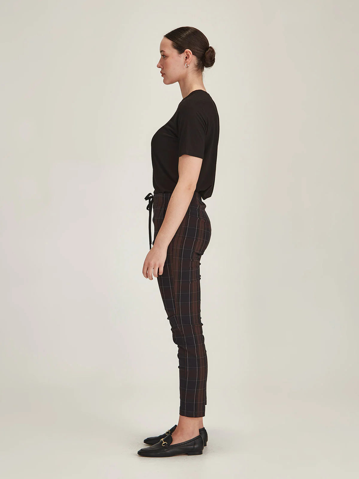 Plaid Emily Jogger - Chocolate Plaid