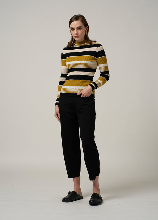 Getaway Stripe Rib - Mustard Multi